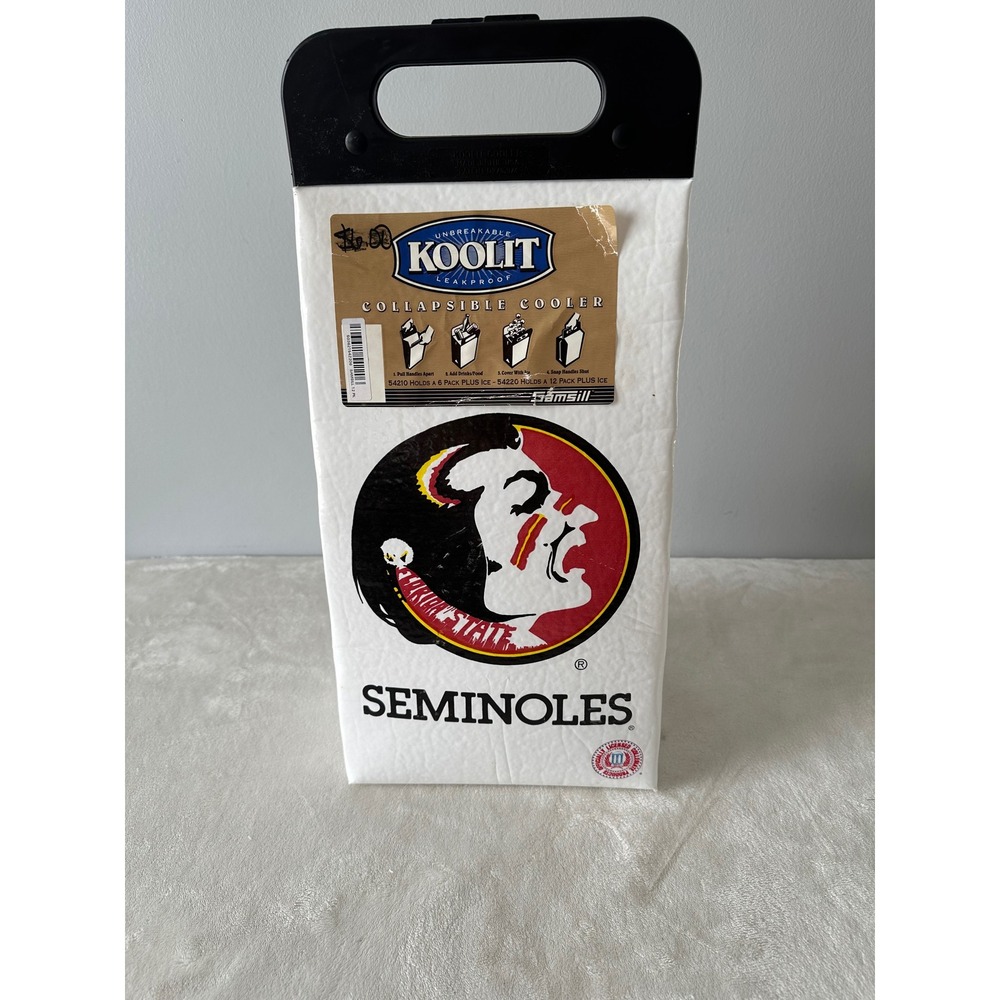 Vintage Koolit FSU Seminoles Collapsible Cooler Bag Florida State Insulated